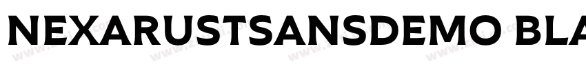 NEXARUSTSANSDEMO BLA字体转换